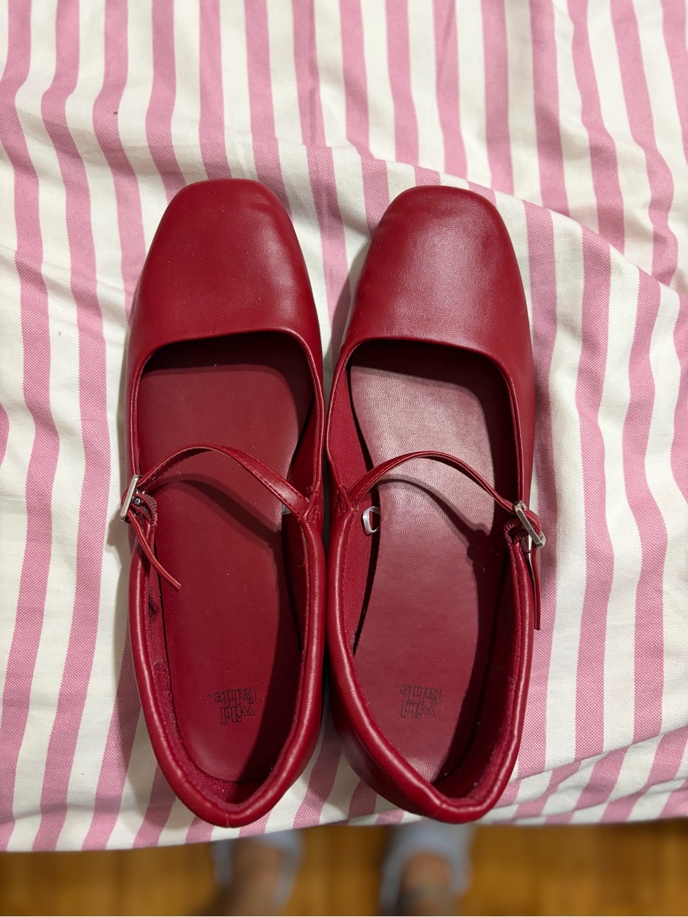 wild fable Red Mary Jane Flats with Strap